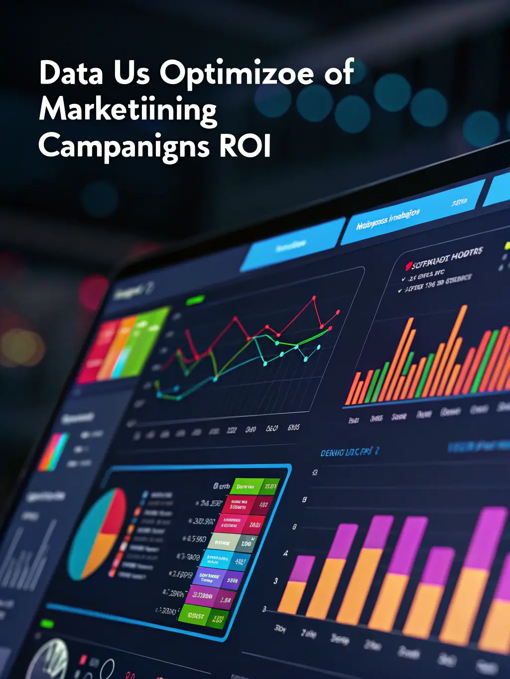 A dynamic image of a digital marketing dashboard displaying ad performance metrics, showcasing the effectiveness of VertexGrowthPartners' digital advertising service.